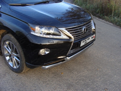 Защита передняя двойная 60-60 мм ТСС для Lexus RX-350 2012-2015