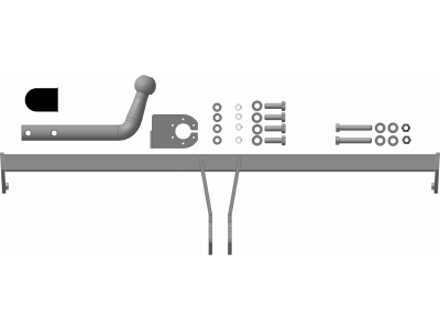 Фаркоп Мотодор оцинкованный для Skoda Rapid 2012-2021