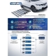 Пороги алюминиевые Rival Black New для Нива ВАЗ 2121 1973-2021