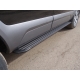 Пороги алюминиевые Slim Line Black ТСС для Cadillac Escalade 2015-2021