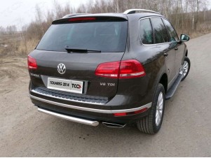 Защита заднего бампера 60 мм для Volkswagen Touareg № VWTOUAR14-19