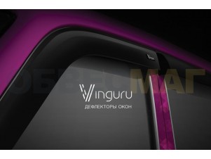 Дефлекторы окон Vinguru 4 штуки для Renault Logan № AFV23405
